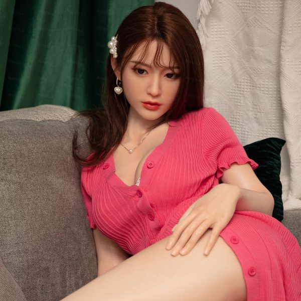 Black Sexy Cute Asian Adult Doll Sex Doll Pink Dress 25