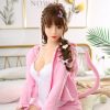 Pink Dress Blond Long Hair Cute Fariy Girl B Cup Cute Face Chinese Baby Asian Model Adult Sex Doll 44