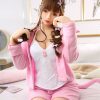 Pink Dress Blond Long Hair Cute Fariy Girl B Cup Cute Face Chinese Baby Asian Model Adult Sex Doll 44 - 图片 4