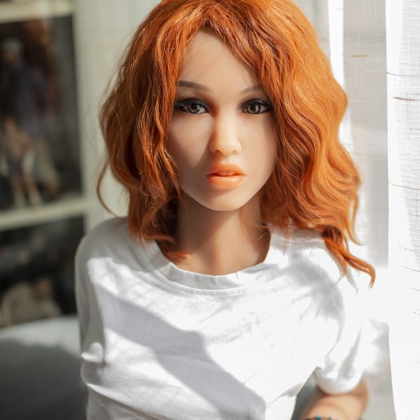Blond Curly long hair B Cup big breasts American face sexy adult doll 33 158 - 图片 2