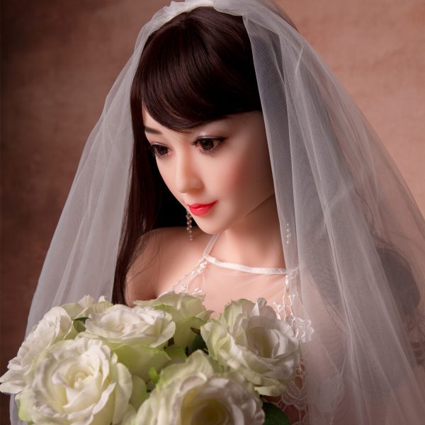 Golden Long Hair Sexy Cute Asain Adult Doll Sex Doll Sexy Lingerie 34 140